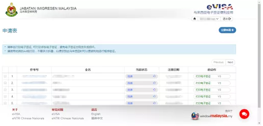 馬來西亞eVISA電子簽證申請教程3